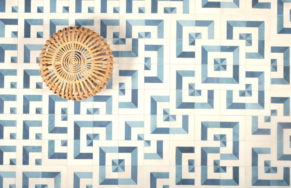 mønstrede fliser fra Marokko
