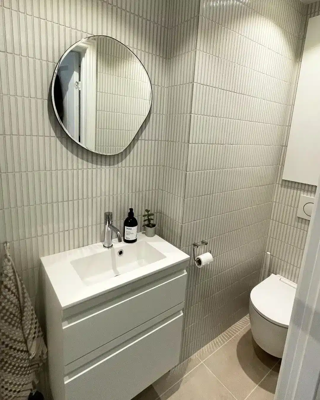 nyt badeværelse med klinker